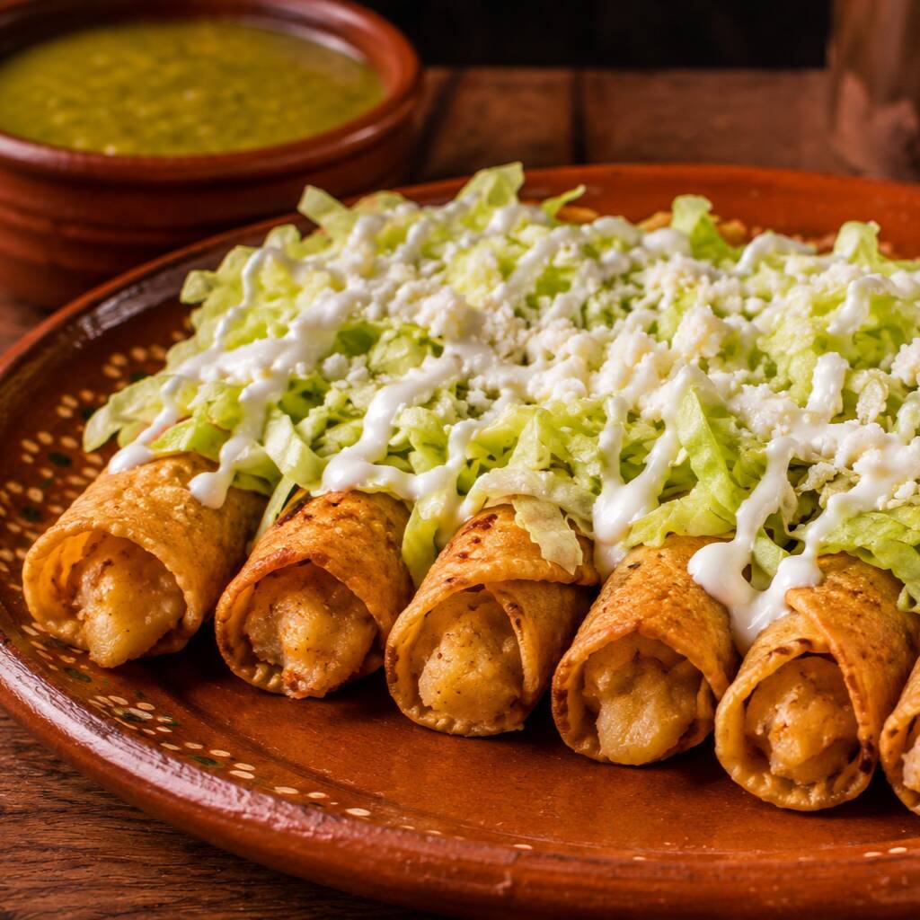 Tacos Dorados de Papa