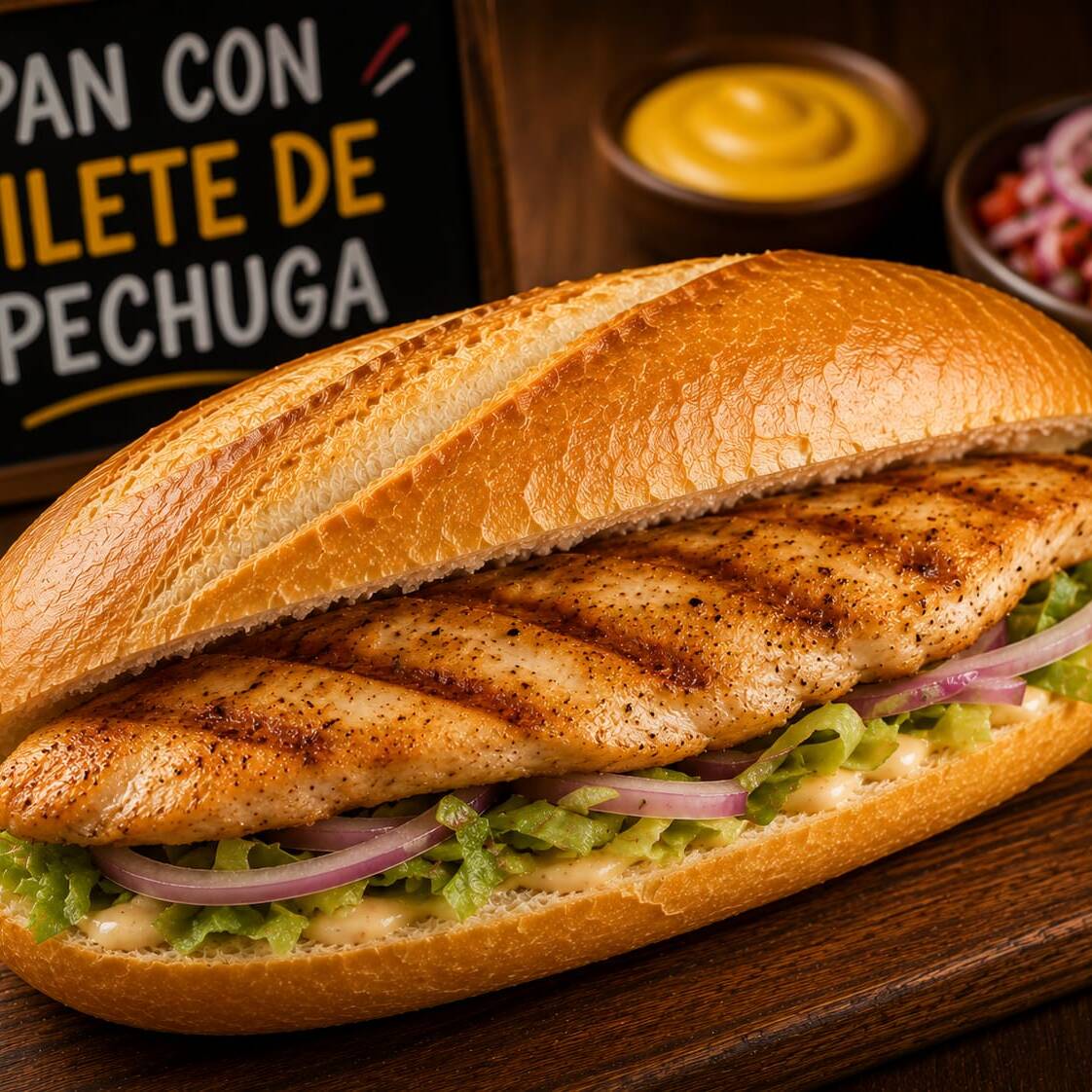 PROMO HAMBURGUESA CON FILETE DE POLLO