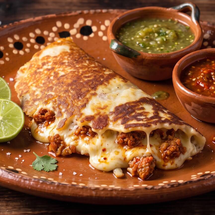Costra de Queso con Chorizo