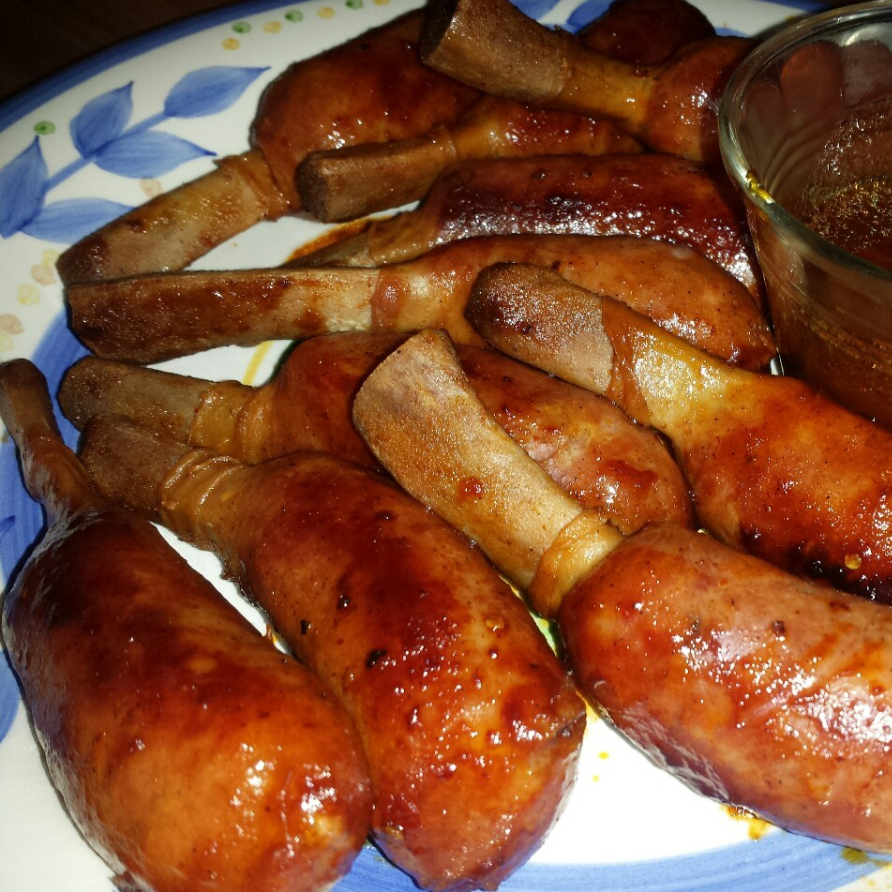 Salchiribs con Chipotle de la Casa