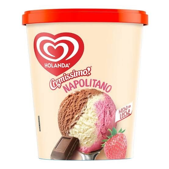 Helado napolitano  900 ml