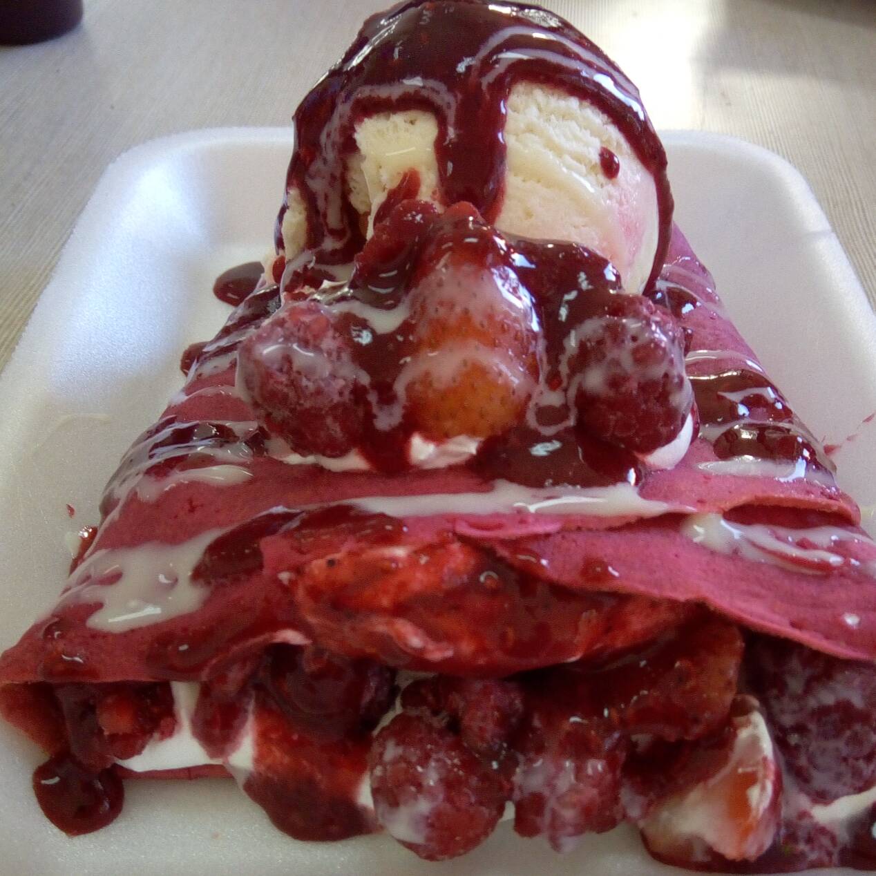 Crepa Fresas con Crema