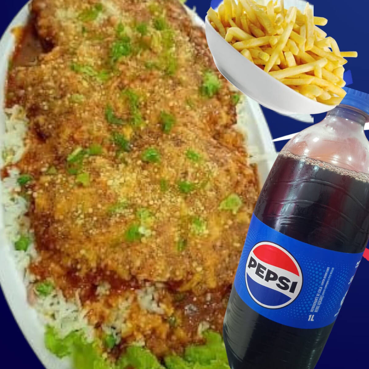 Refrigerante 1 litro + poção de batata