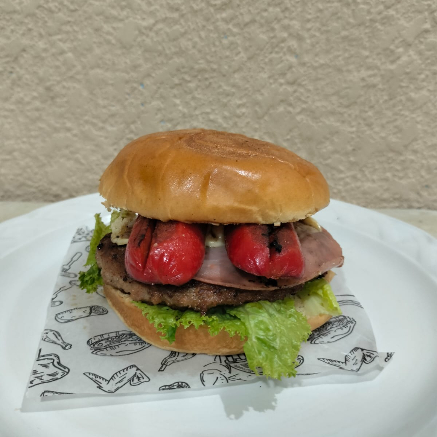 Hamburguesa salchicha de pavo