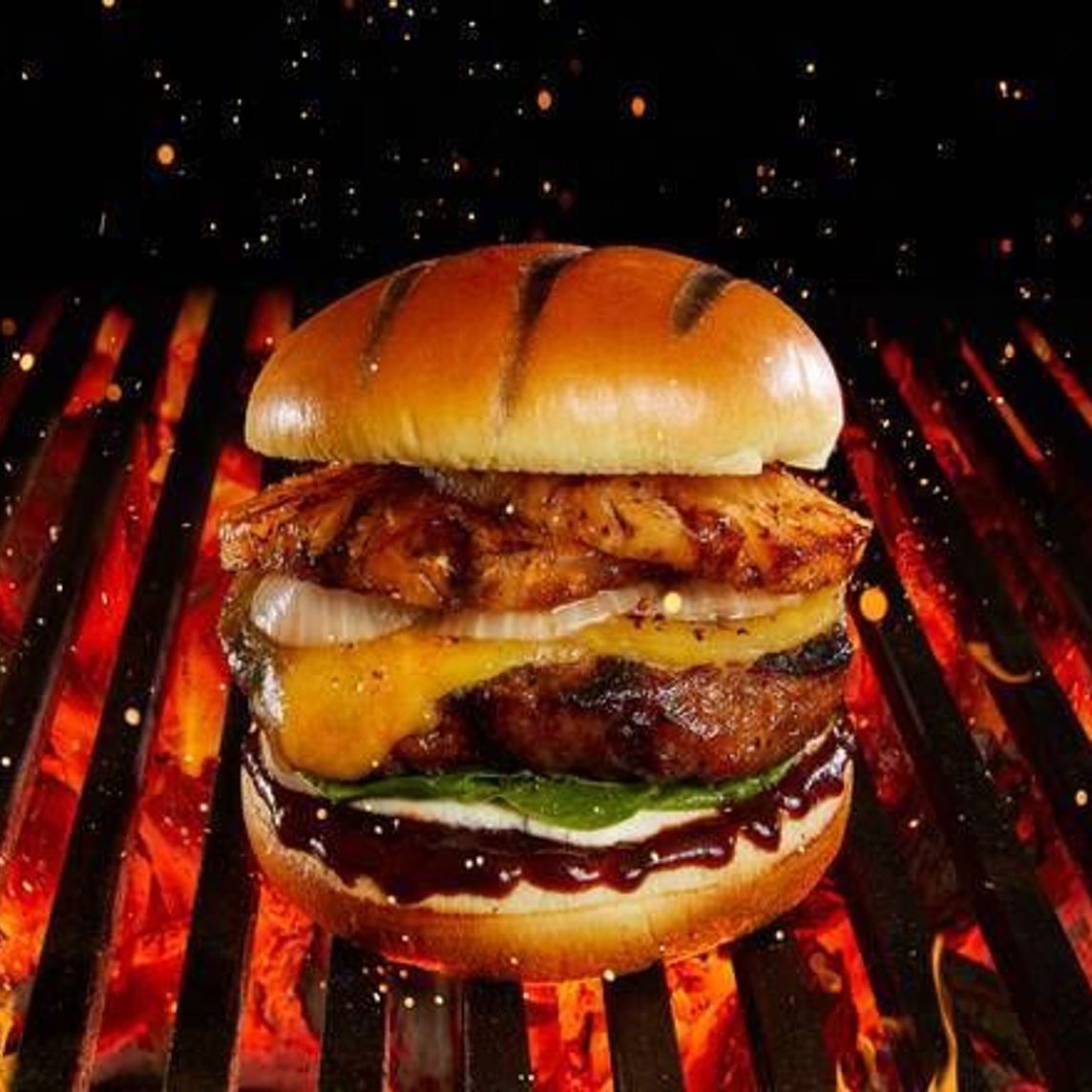 Hamburguesa Hawaiana Nueva