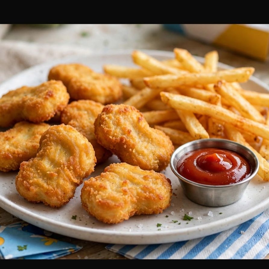 nuguets de pollo con papas