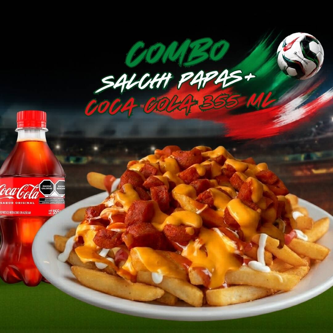 Salchi Papas + Coca Cola