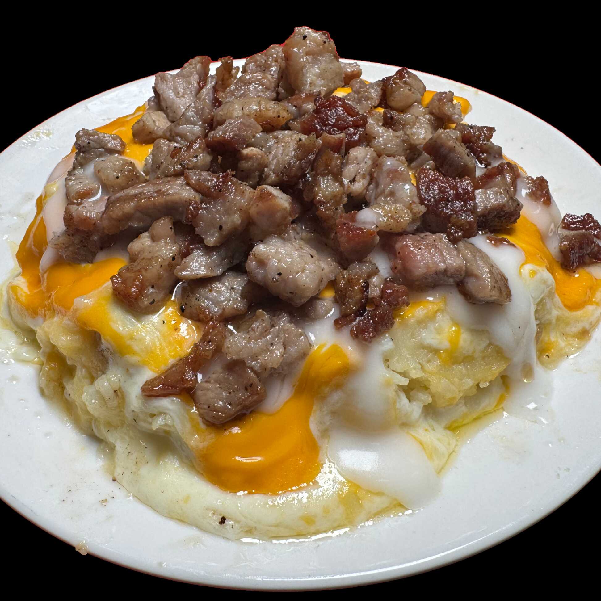 Papa Asada con Carne