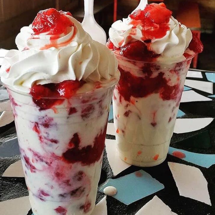 Fresa con Crema Congelada