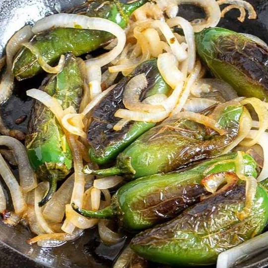 Cebollas y Chiles Asados