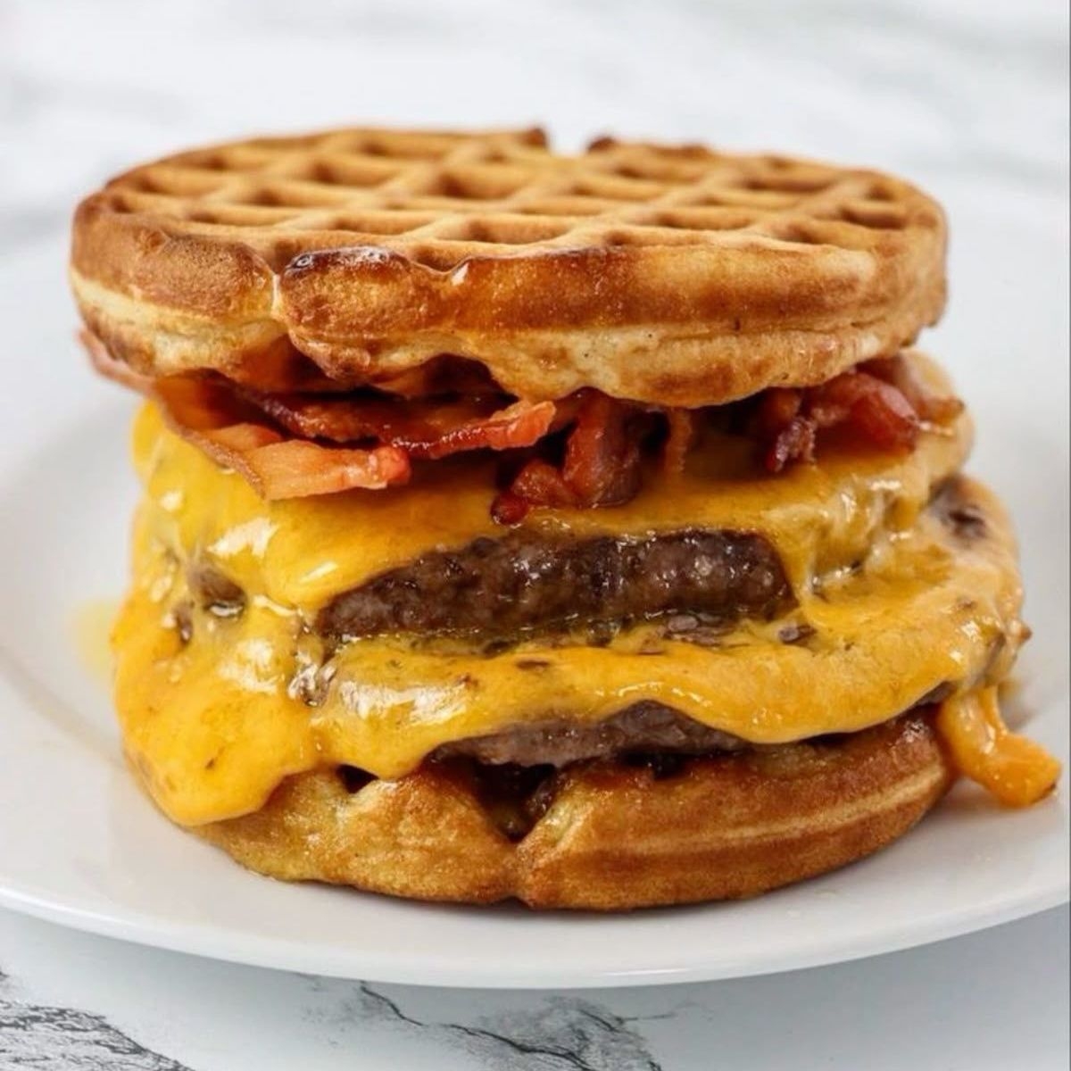 Hamburguesa Doble Waffle