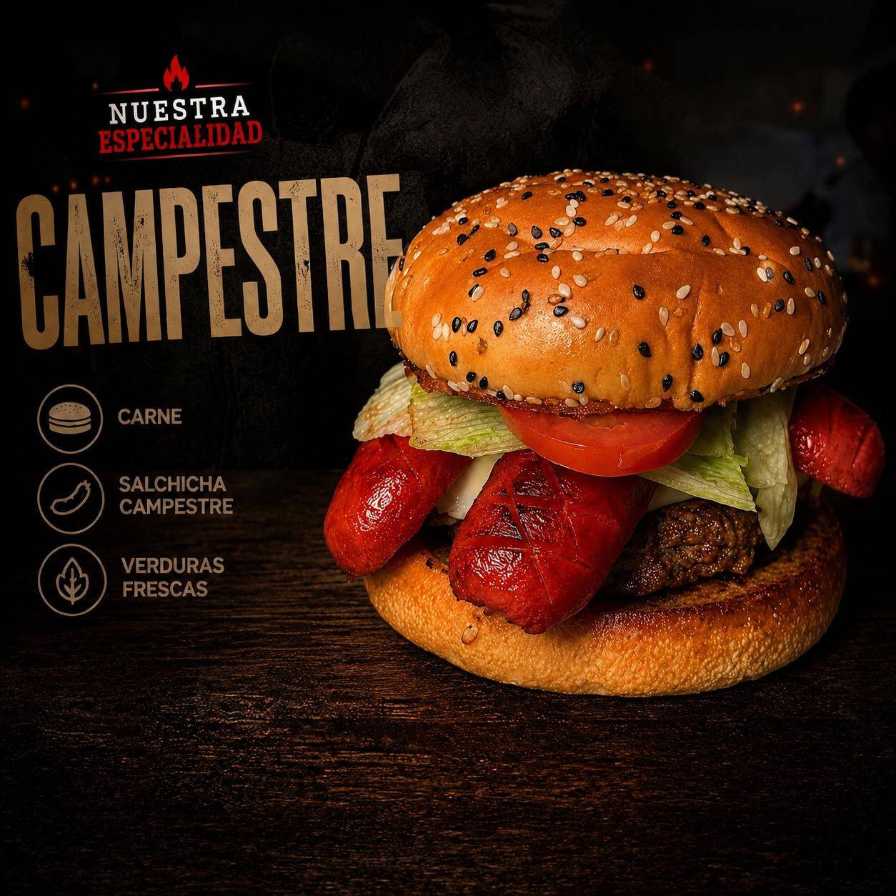 Hamburguesa Campestre