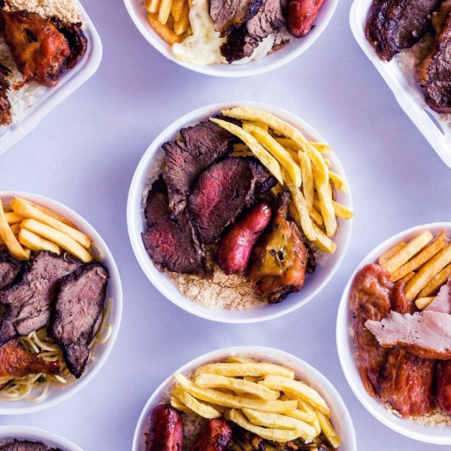 ARROZ,FEIJÃO,MACARRAO ALHO E OLEO,FRITAS E CHURASCO MISTO