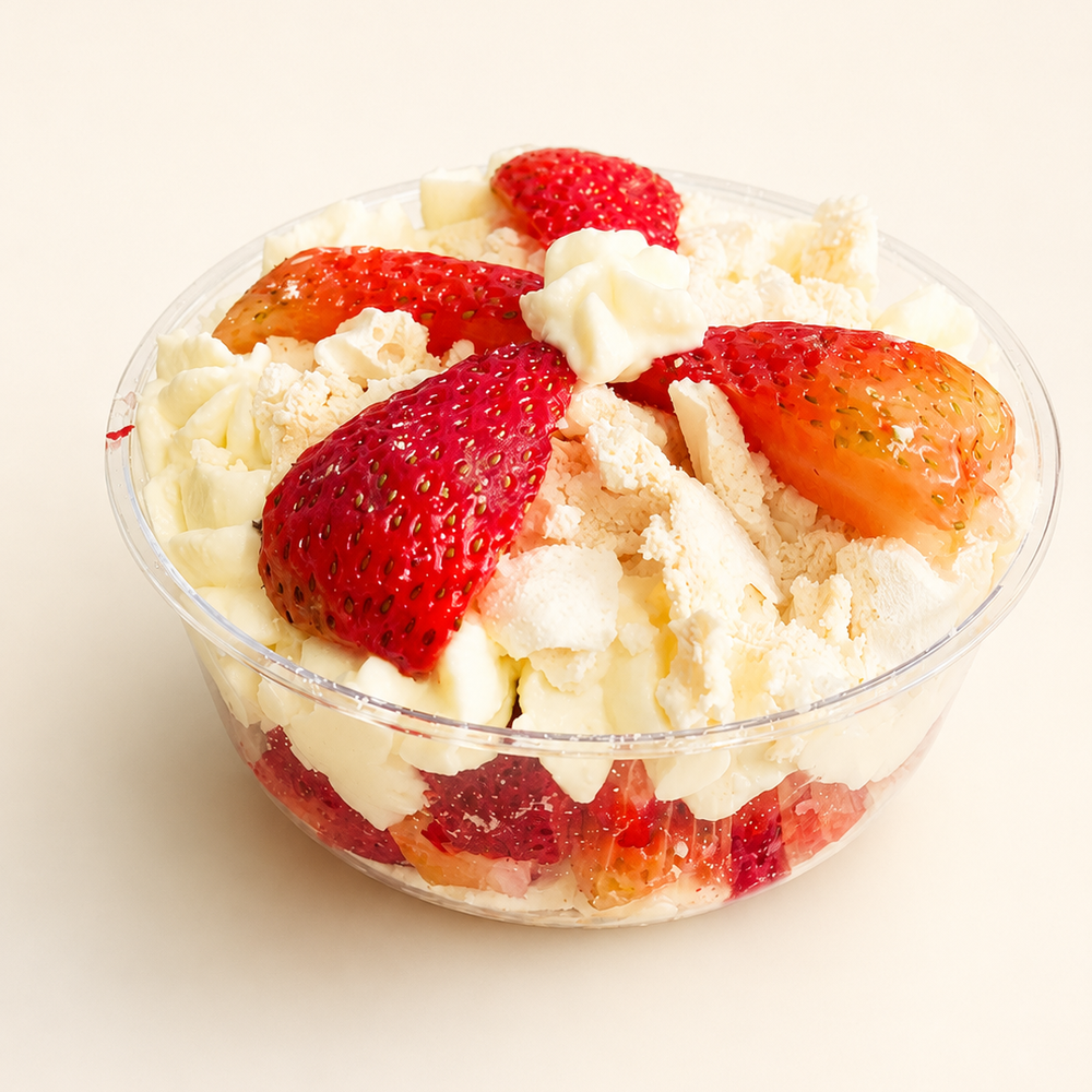 Fresas con crema
