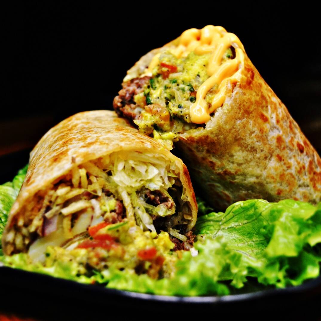 Wrap mexicano + porción de papas