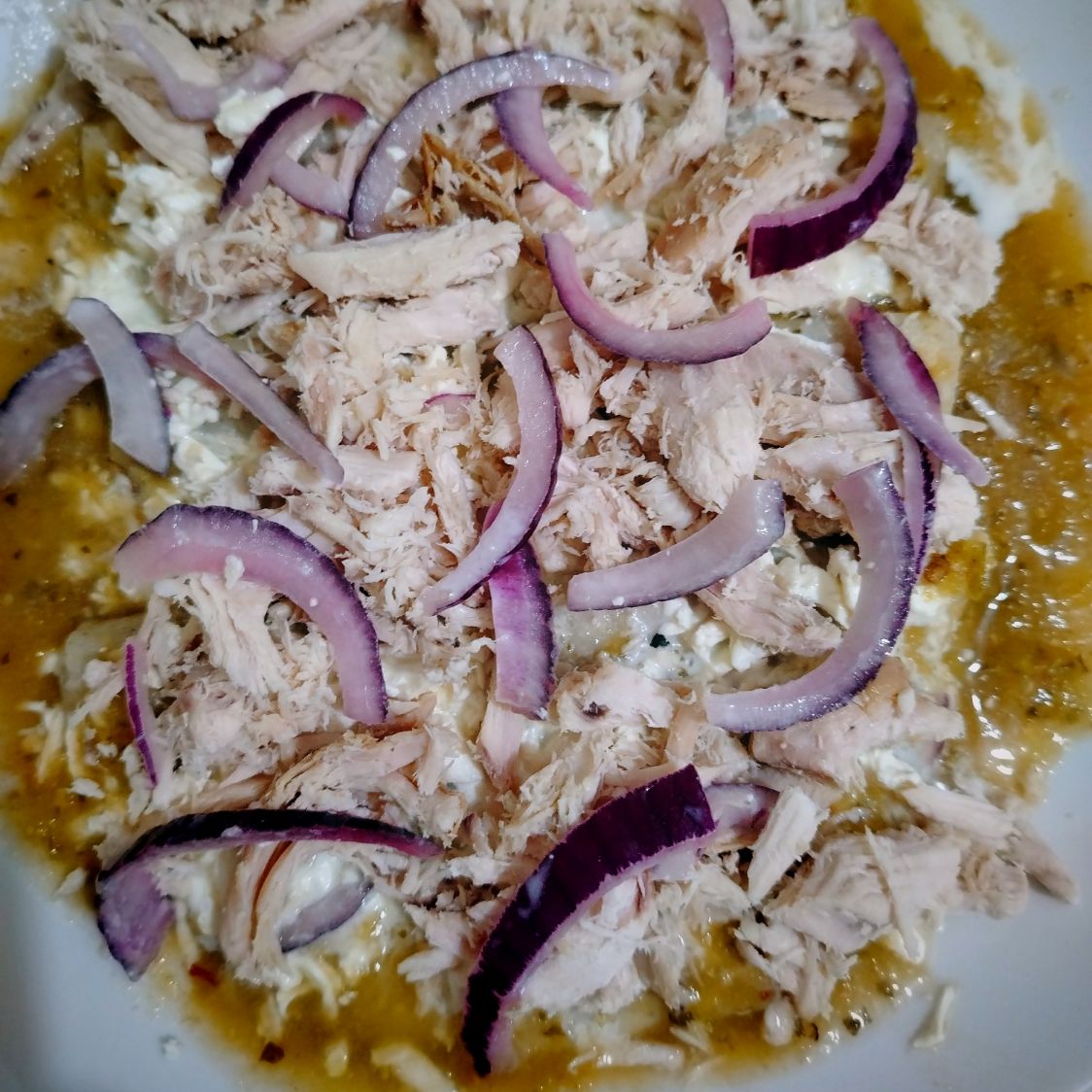 Enchiladas Verdes con Pollo Marinado