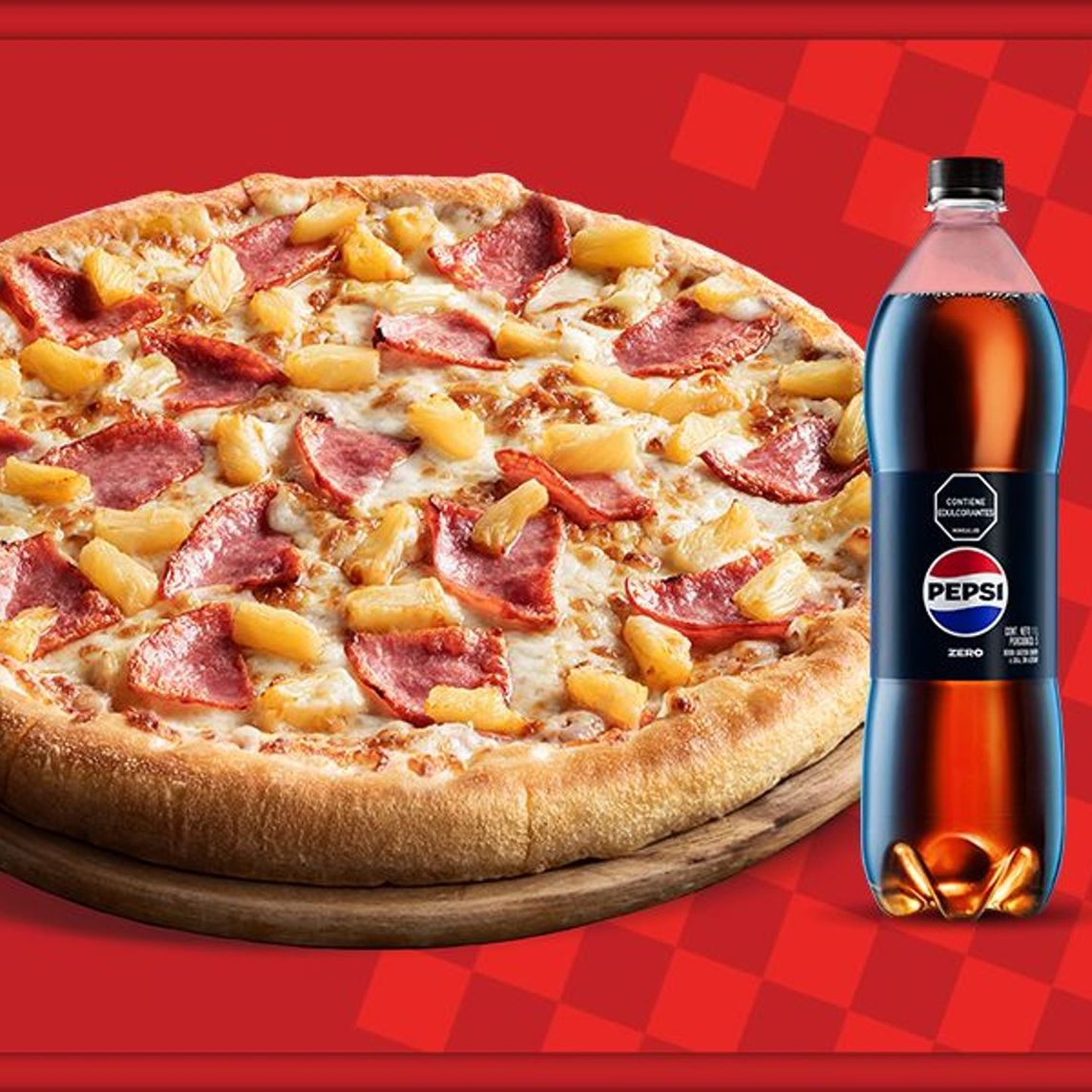 Mediana 2 ing + Gaseosa 1 Litro