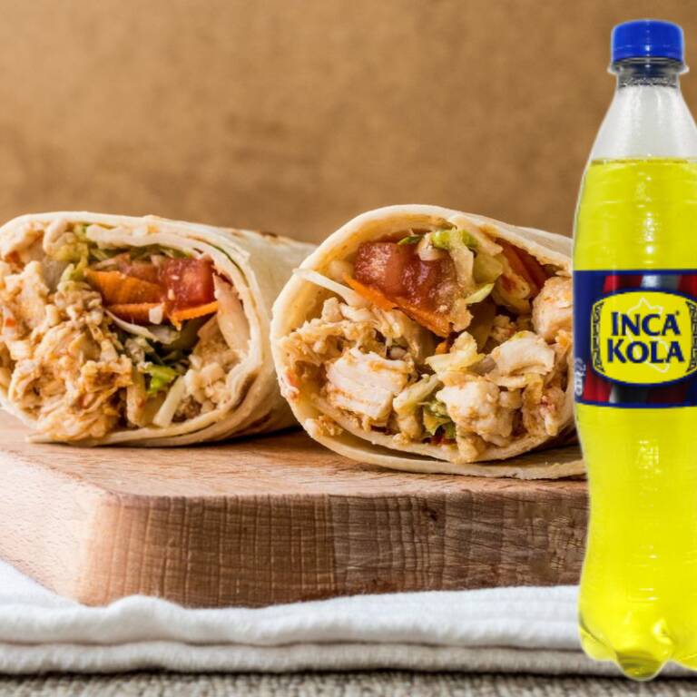 Duo Shawarma de Pollo + Inca Kola o Coca 500ml.