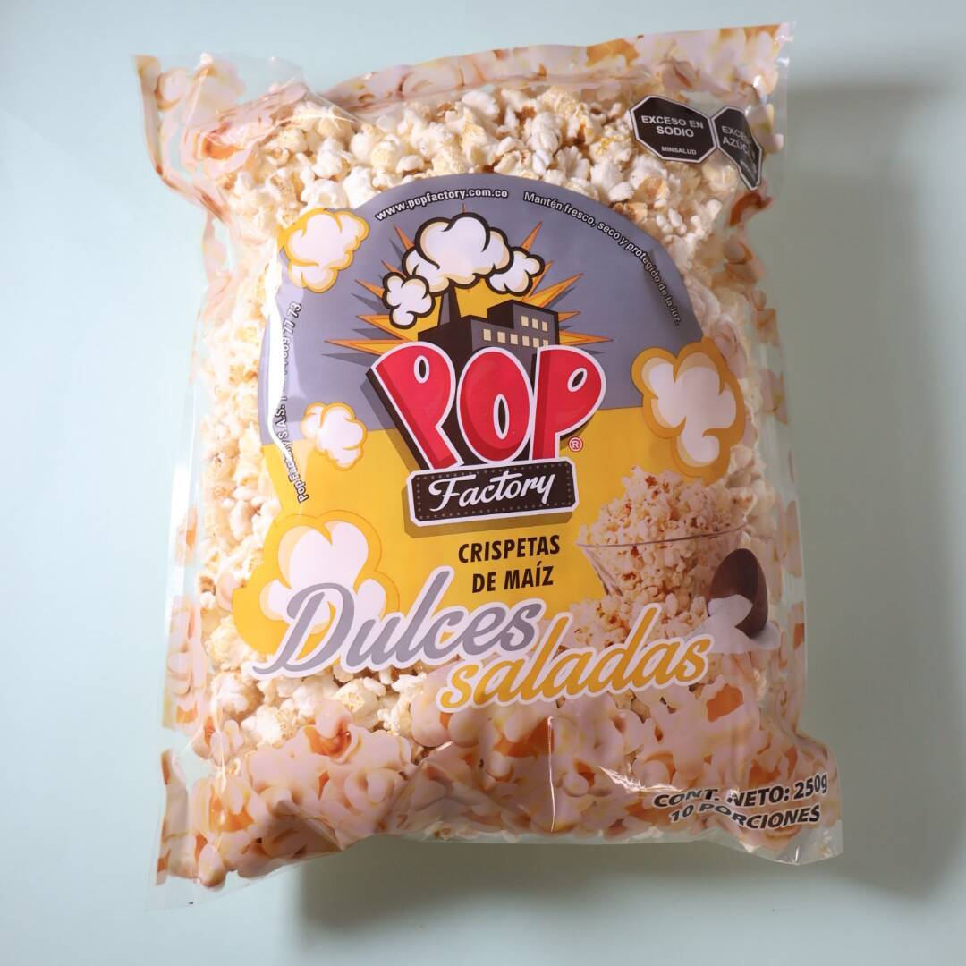 Crispetas Dulces y Saladas 250 Gramos
