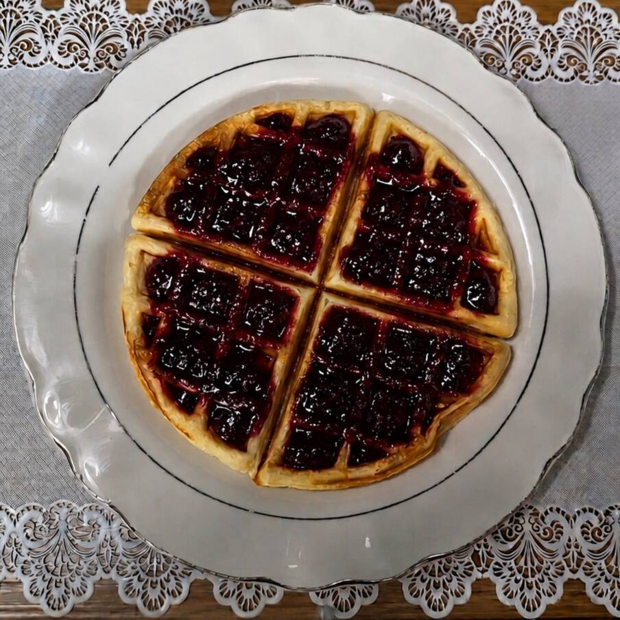 Waffle Mermelada de Zarzamora