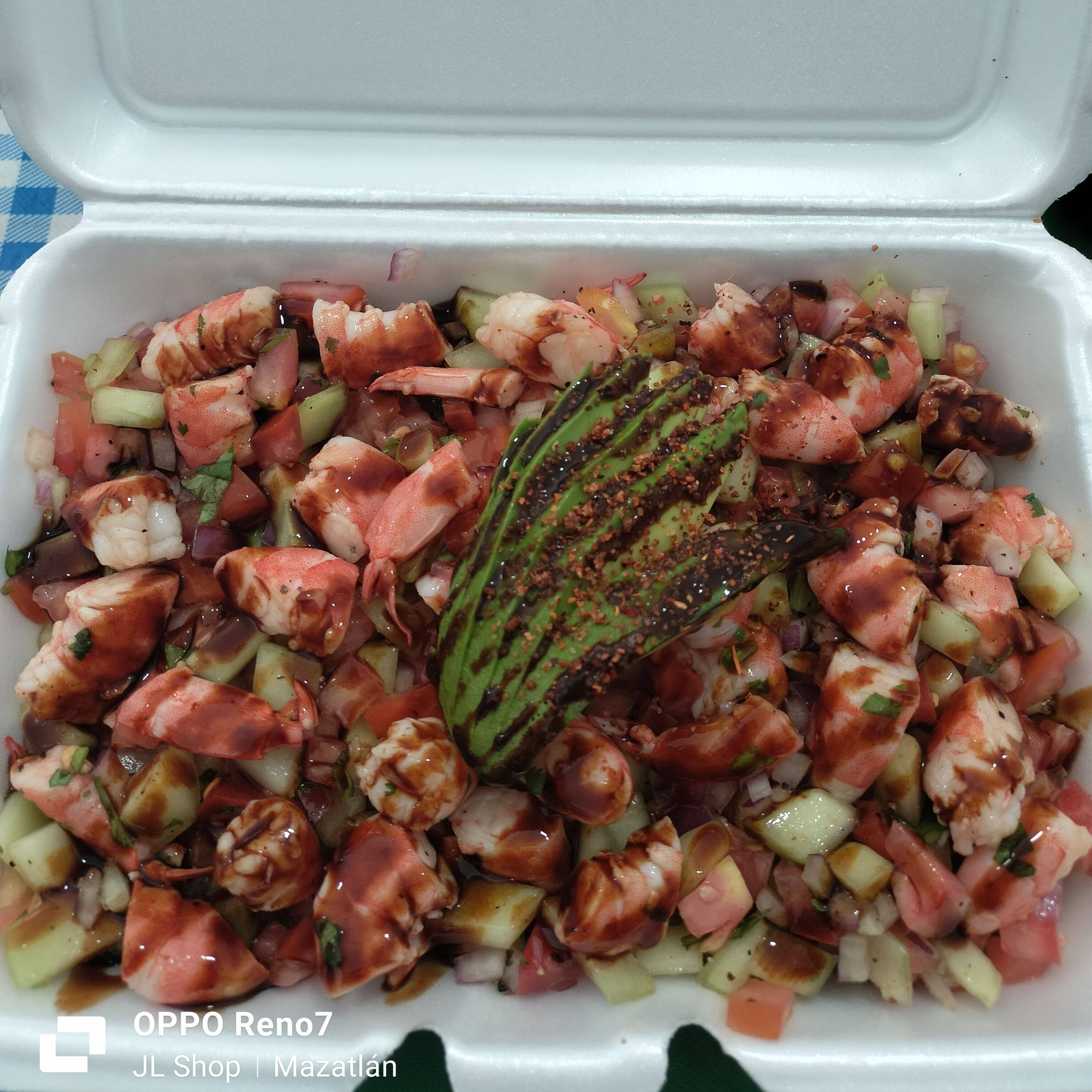 Orden de Ceviche de Camarón Cocido