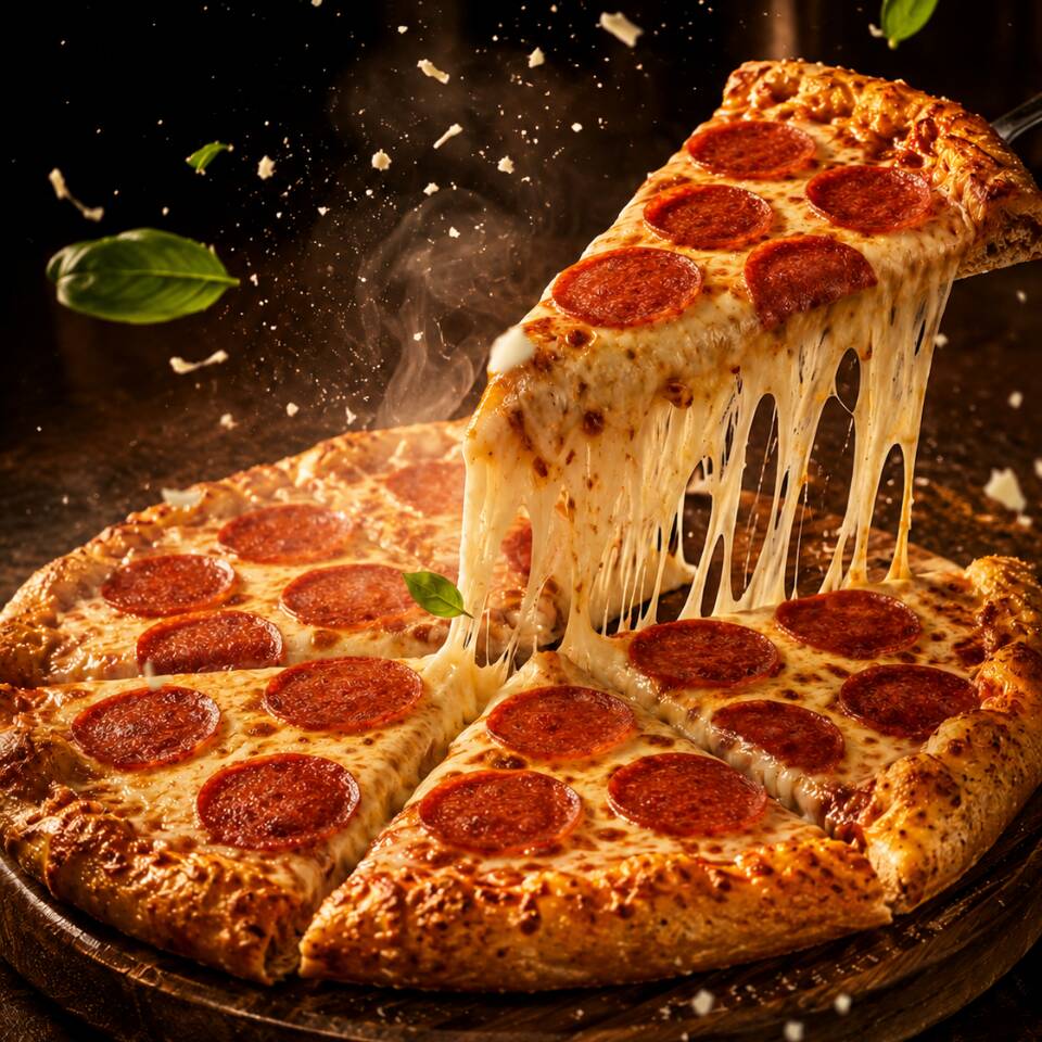 REBANADA GRANDE DE PIZZA DE PEPPERONI