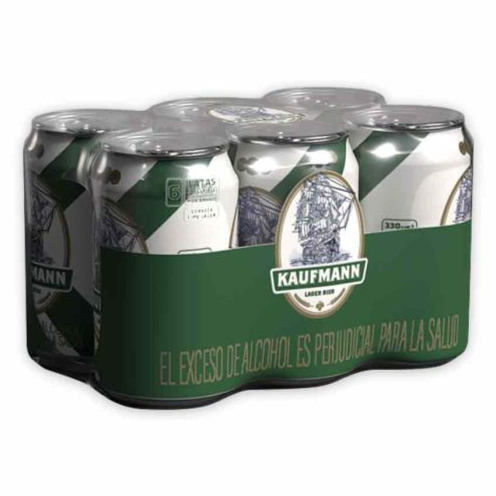 SIX PACK CERVEZA KAUFMANN 330 ML