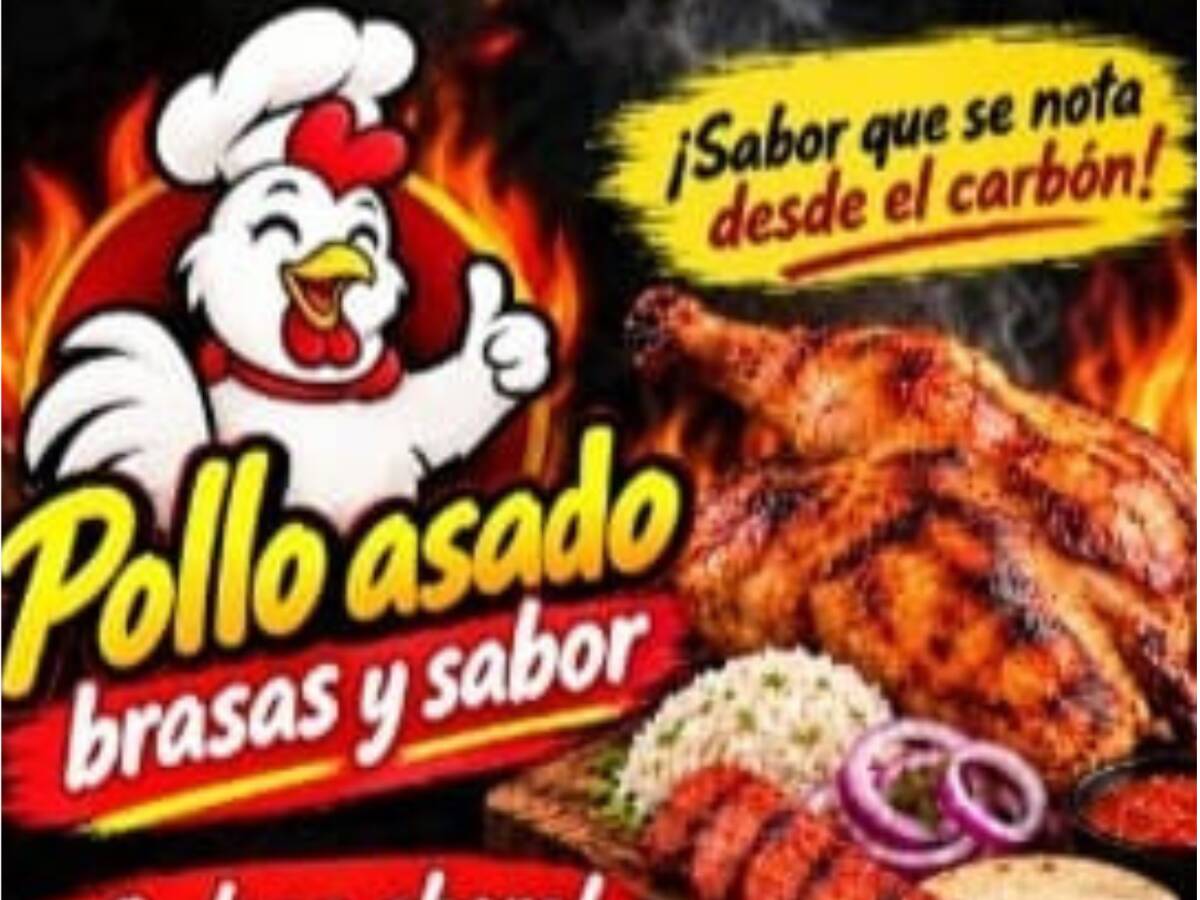 Pollo Asado Brasas Y Sabor