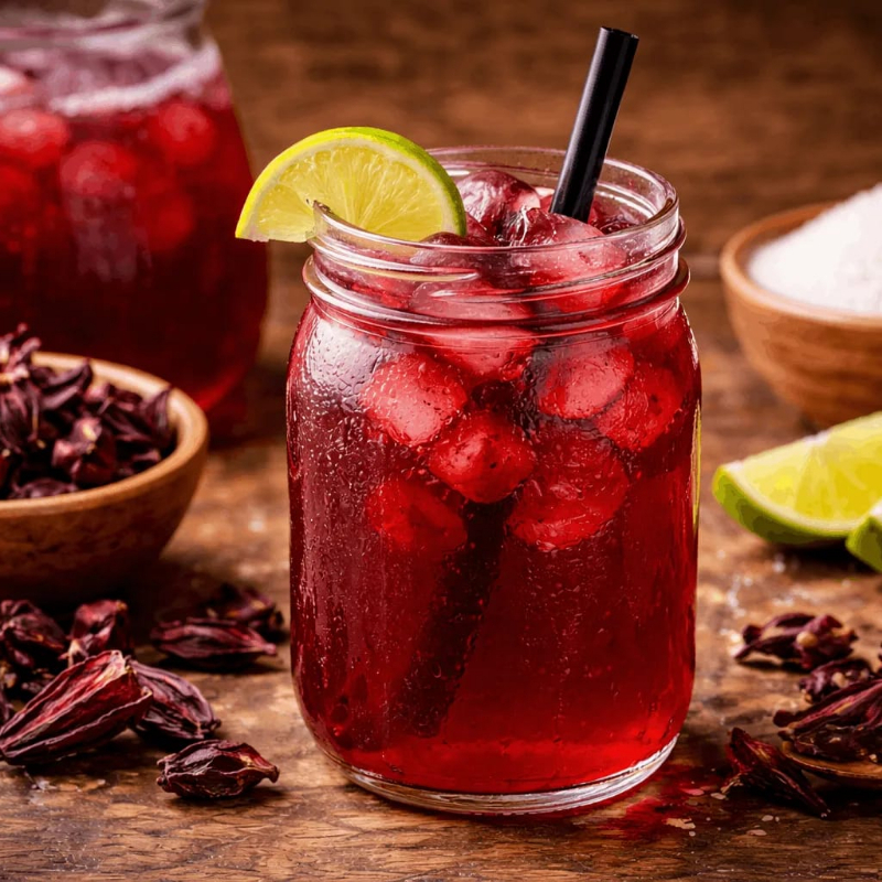 Agua De Jamaica De 500 Ml