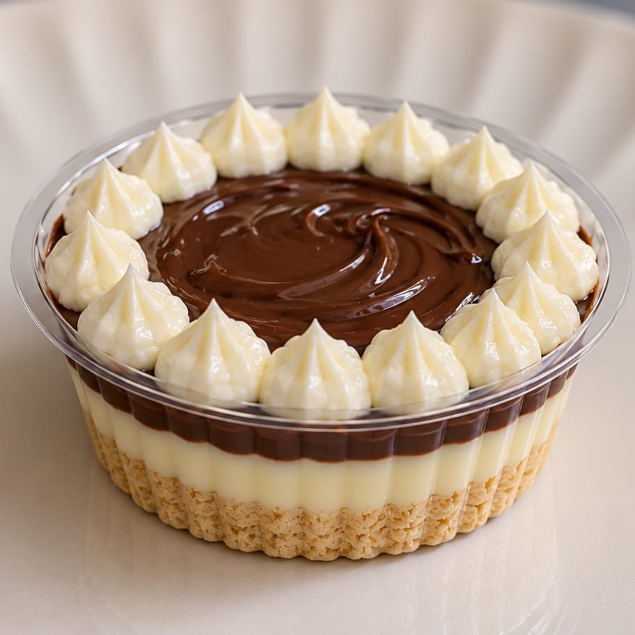 Base crocante de biscoito, um delicioso creme de Leite Ninho super aveludado e uma generosa camada de Nutella cremosa, finalizada com detalhes que deixam cada colherada ainda mais especial. Uma explosão de sabor que une a suavidade do Ninho com a intensidade da Nutella.