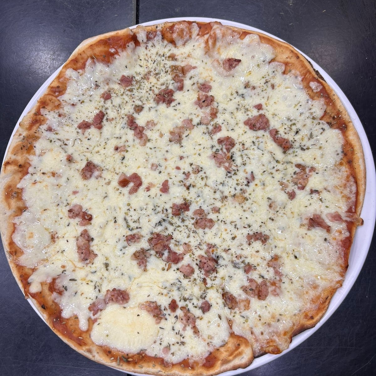 Pizza Mussarela com Bacon