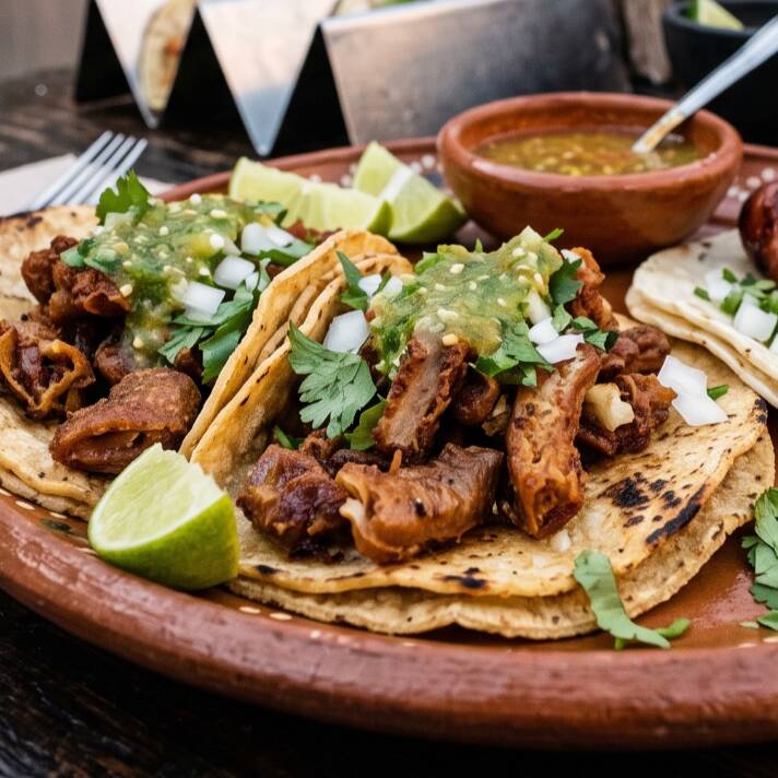 Tacos de Tripa con Queso