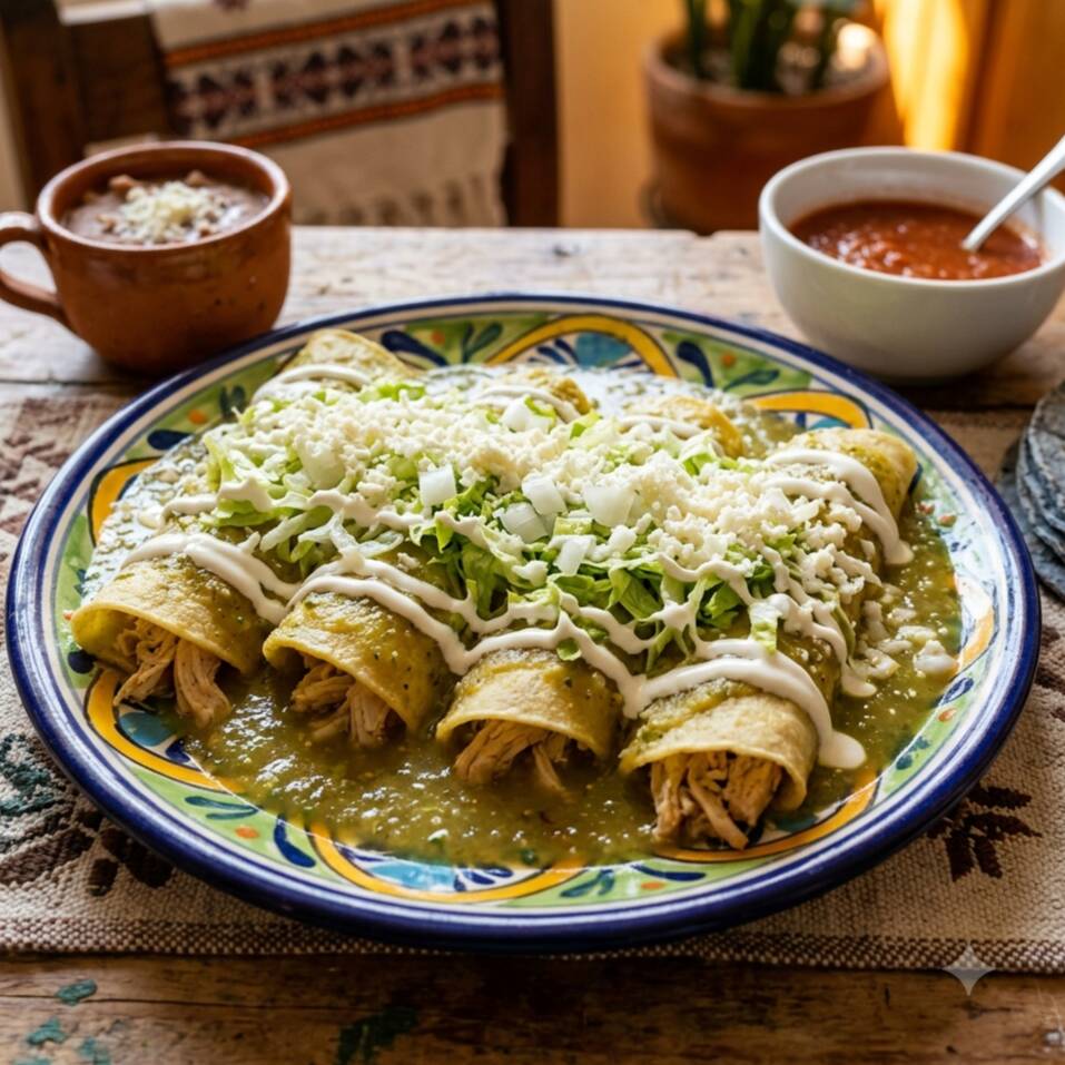 Enchiladas con Pollo