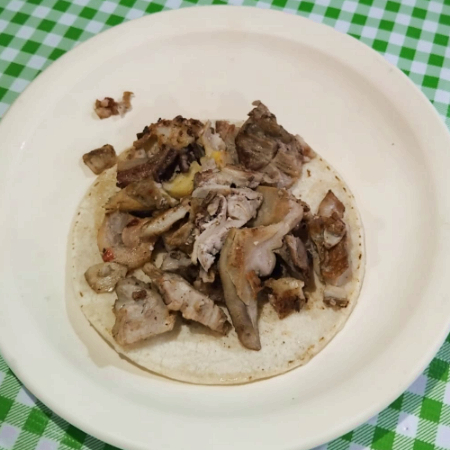 Taco de Tripa de Leche.