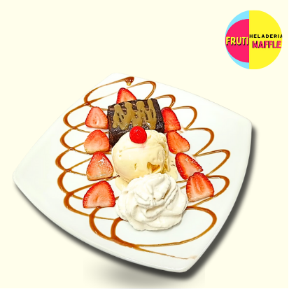 Brownie con Helado