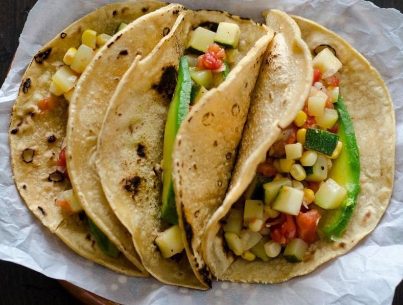Taco de Calabaza a la Mexicana
