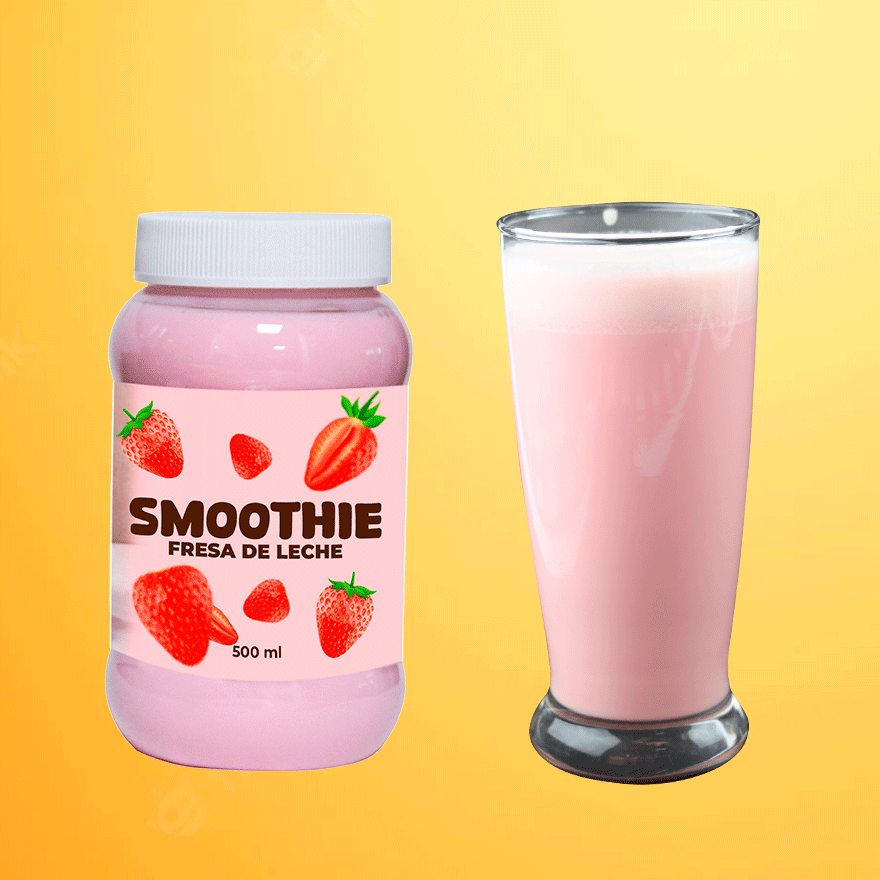 Smoothie de Fresa de Leche 500 ml