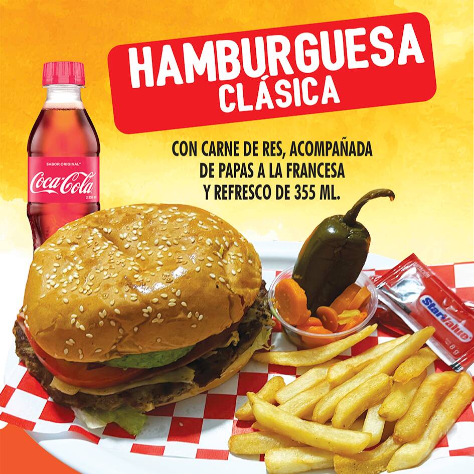 HAMBURGUESA CLASICA