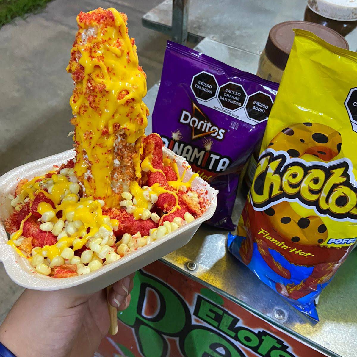 Elotes Chorreados