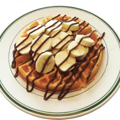 Waffle de Nutella y Plátano
