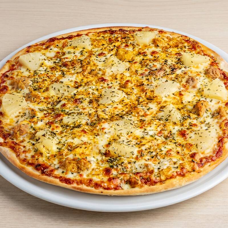 Atum, palmito, cebola e mussarela