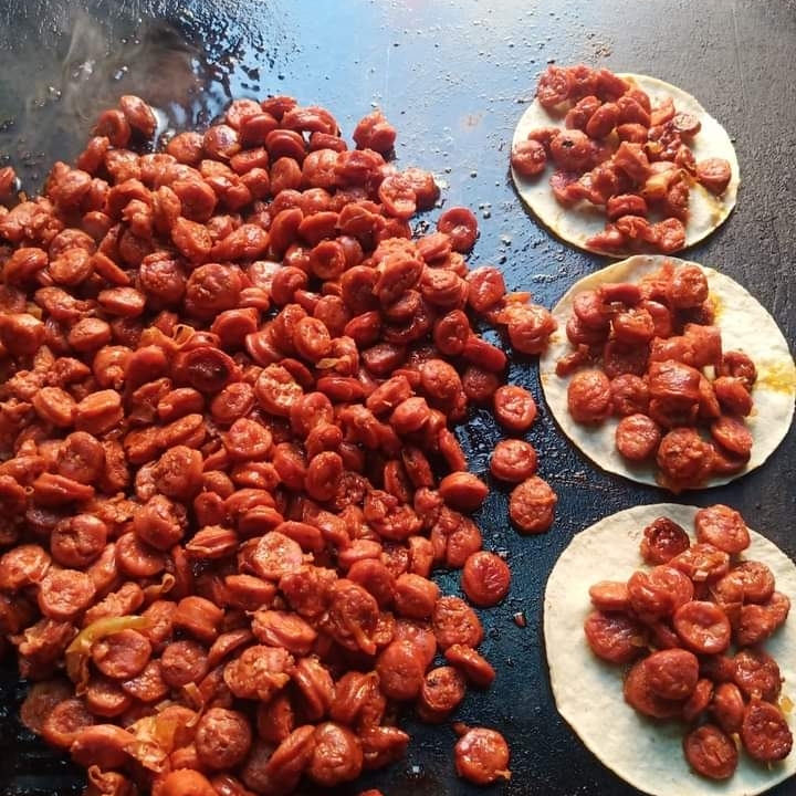 Taco de Chistorra tortilla de maiz