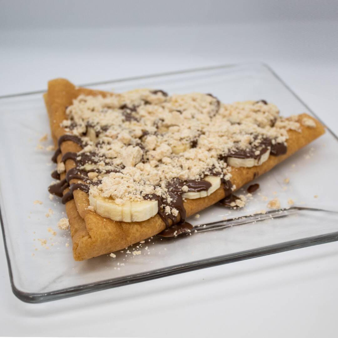 Crepa Mazapan, platano y nutella