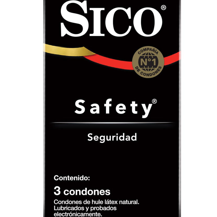 Condones Sico Safety 3 pzas