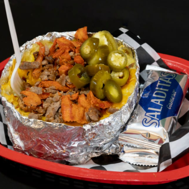 Papa Asada Rellena