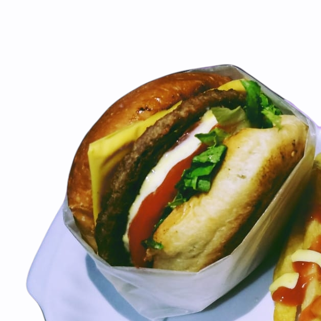 Hamburguesa Artesanal Gaseosa 250ml con Papas