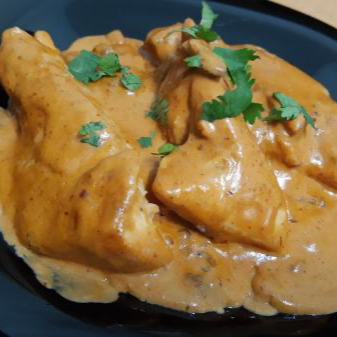 Pollo en crema