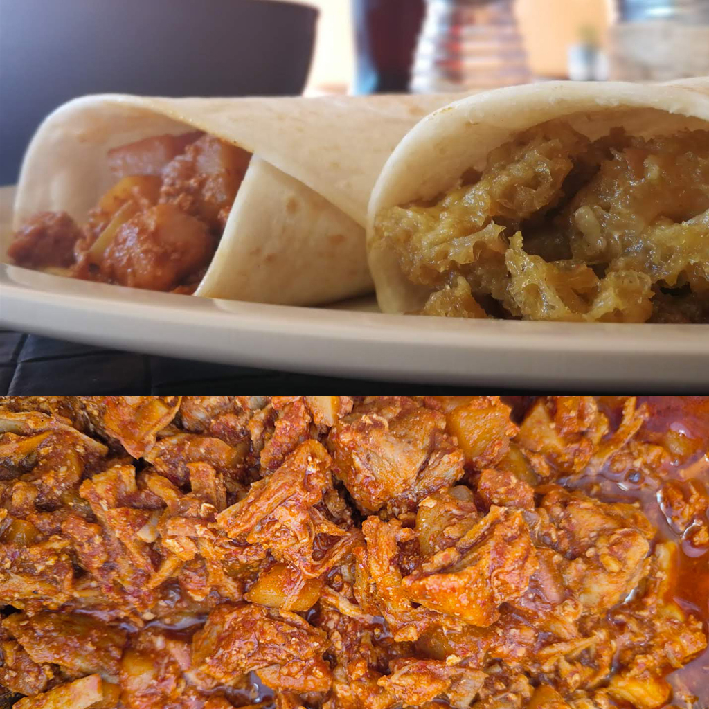 Burrito de Costilla en Chile Colorado