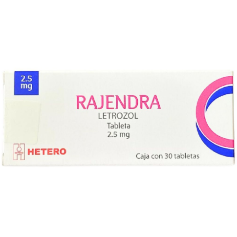 Rajendra (Letrozol) 2.5 Mg Caja con 30 Tabletas