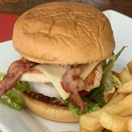 Hamburguesa de Pechuga a la Plancha